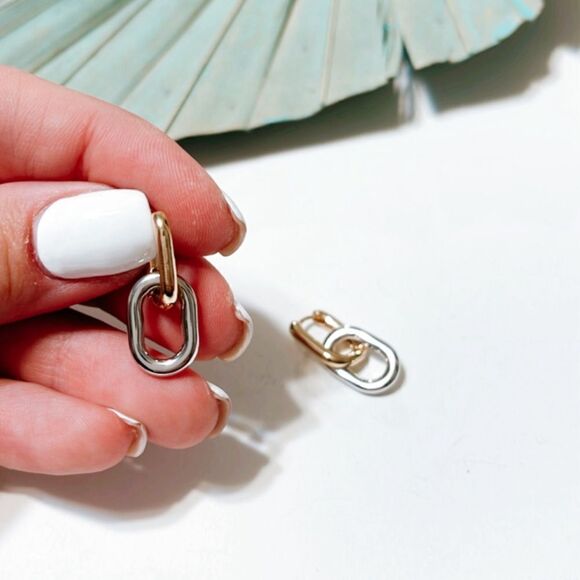 Chain drop earrings #101 - Picture 3 of 3